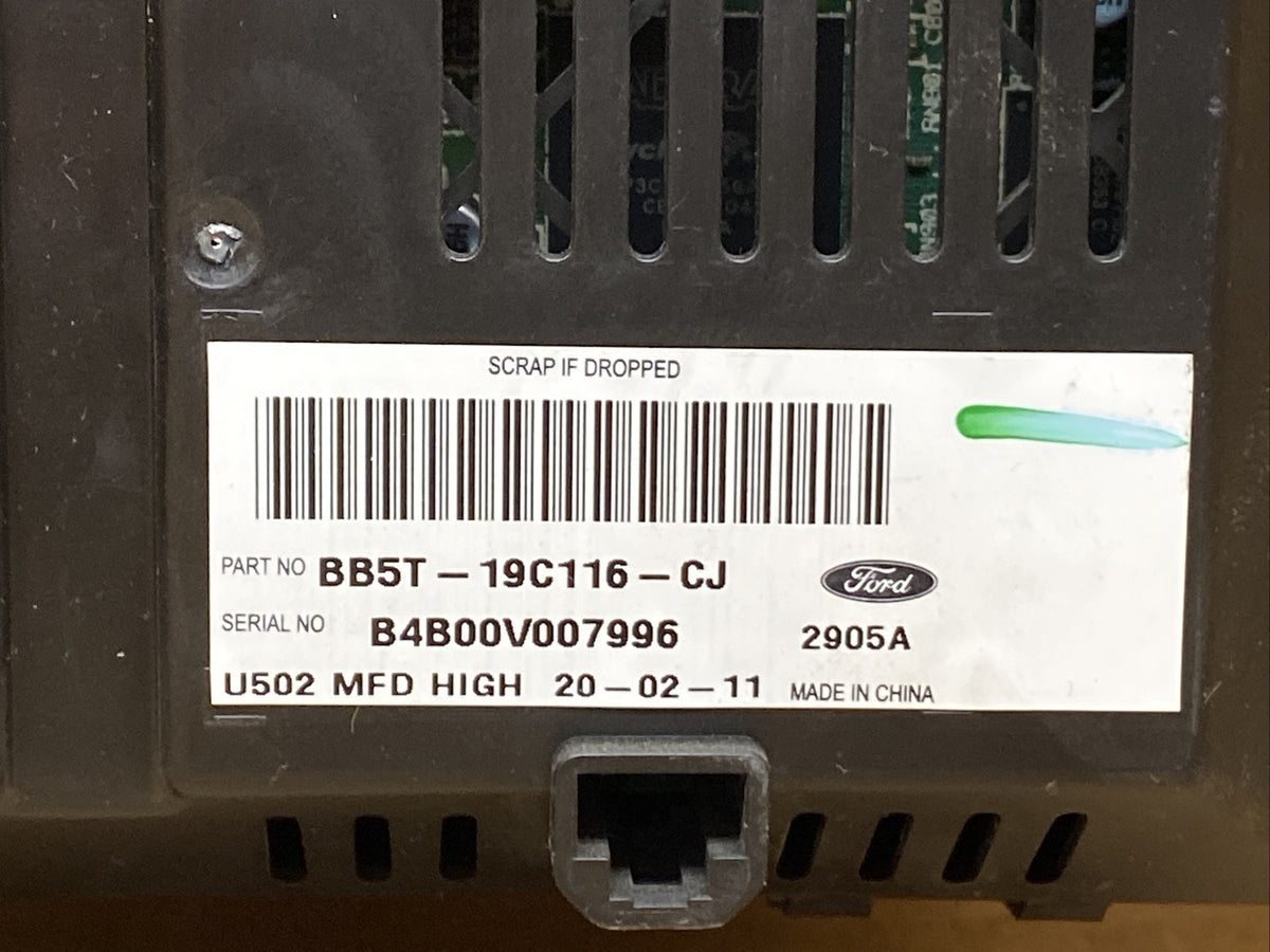 2011 Ford Explorer Radio Dash Display Screen OEM BB5T 19C116 CJ7