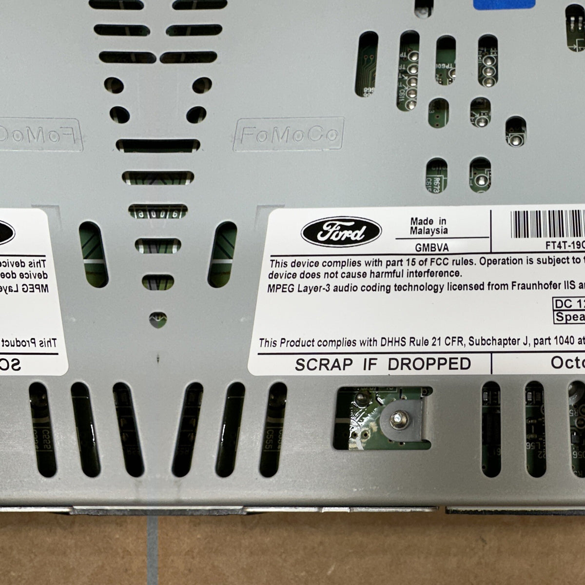 2015 2018 Ford Edge Radio Cd Player Disc Reader OEM FT4T 19C107 KD1