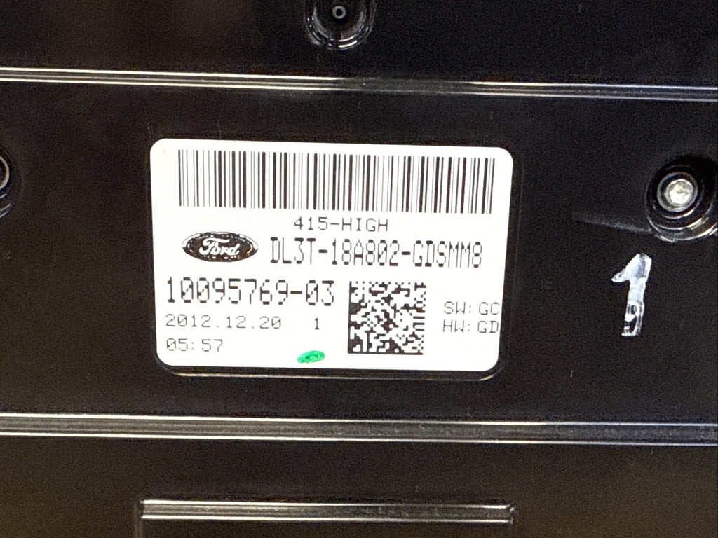 2013 Ford F150 F 150 Radio Control Panel DL3T 18A802 GDSMM811