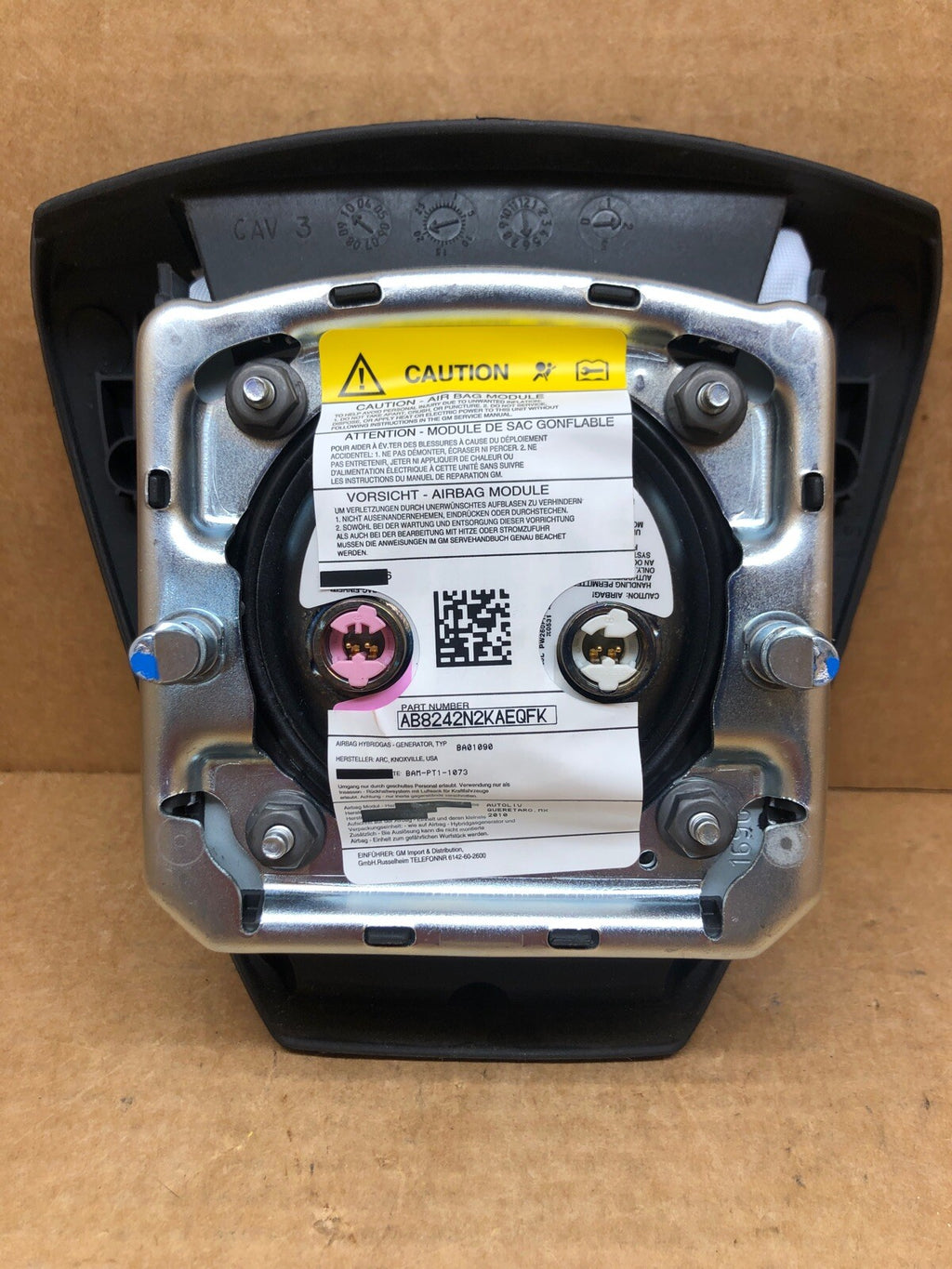 GMC Sierra Yukon Front Left Driver Side Steering Wheel Air Bag Airbag Black6