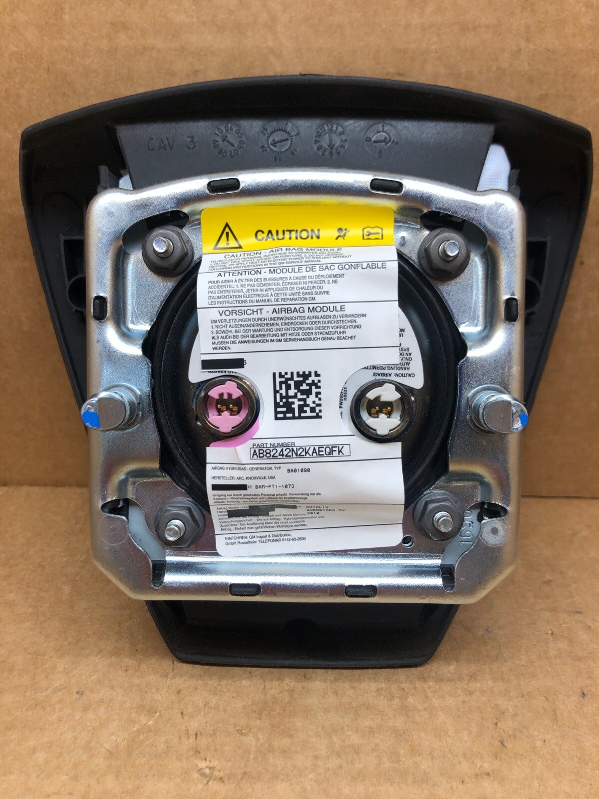 GMC Sierra Yukon Front Left Driver Side Steering Wheel Air Bag Airbag Black6