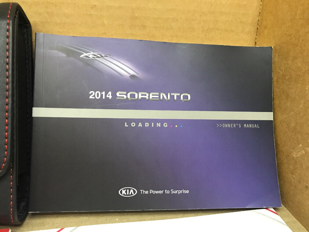 2014 14 KIA SORENTO OWNER'S OWNERS OWNER MANUAL BOOK GUIDE SET CASE WALLET OEM3
