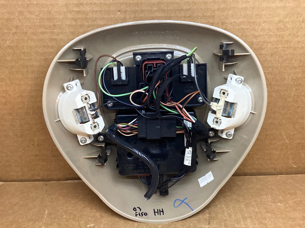 97 03 F150 Over Head Overhead Console Display Compass Computer Sunroof Tan3