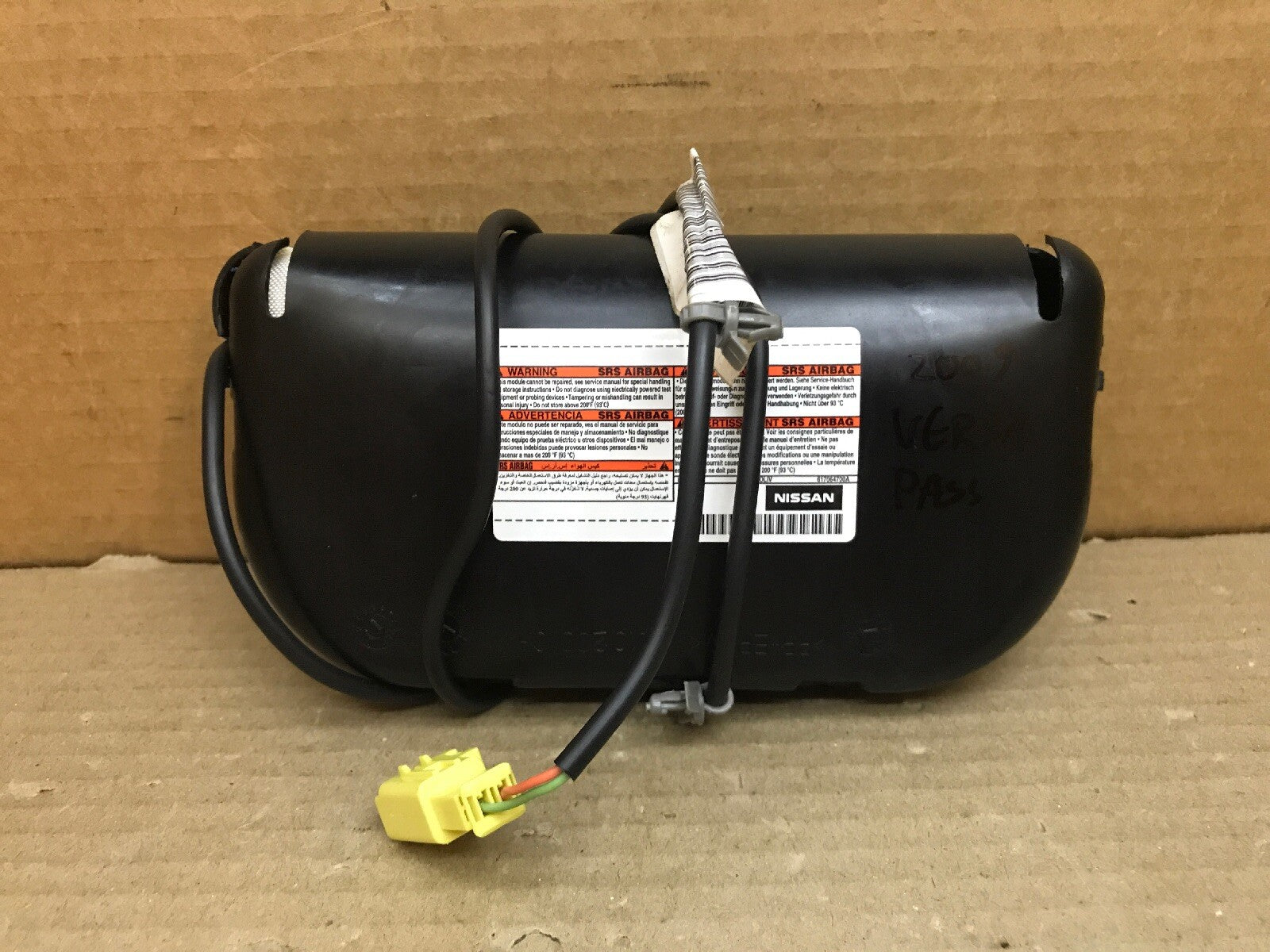 Nissan Versa Right Side Passenger Front Seat Air Bag Airbag 60102060