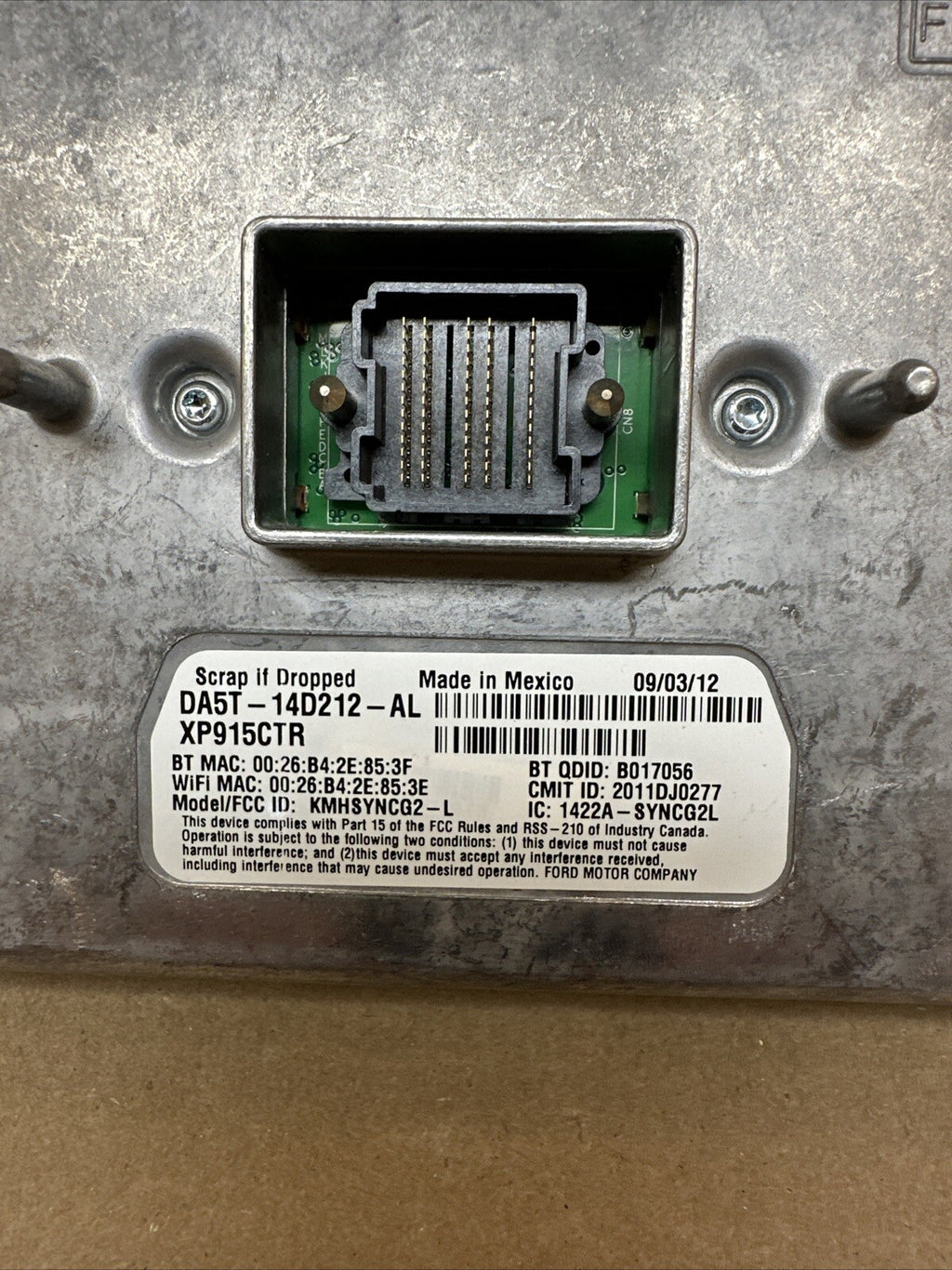 2011 2016 Ford Sync APIM Module DA5T 14D212 AL DA8T 14F239 BN7