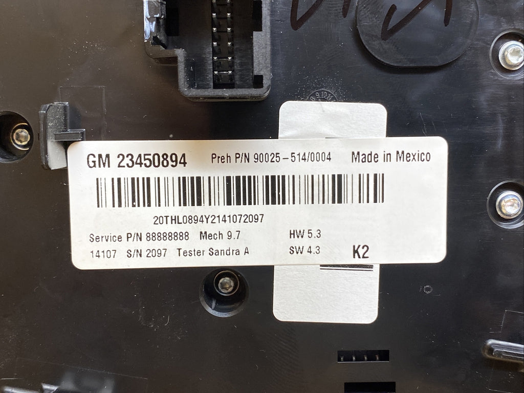 2012 2015 Chevy Equinox Terrain Radio Face Climate Control Panel Bezel 234508947