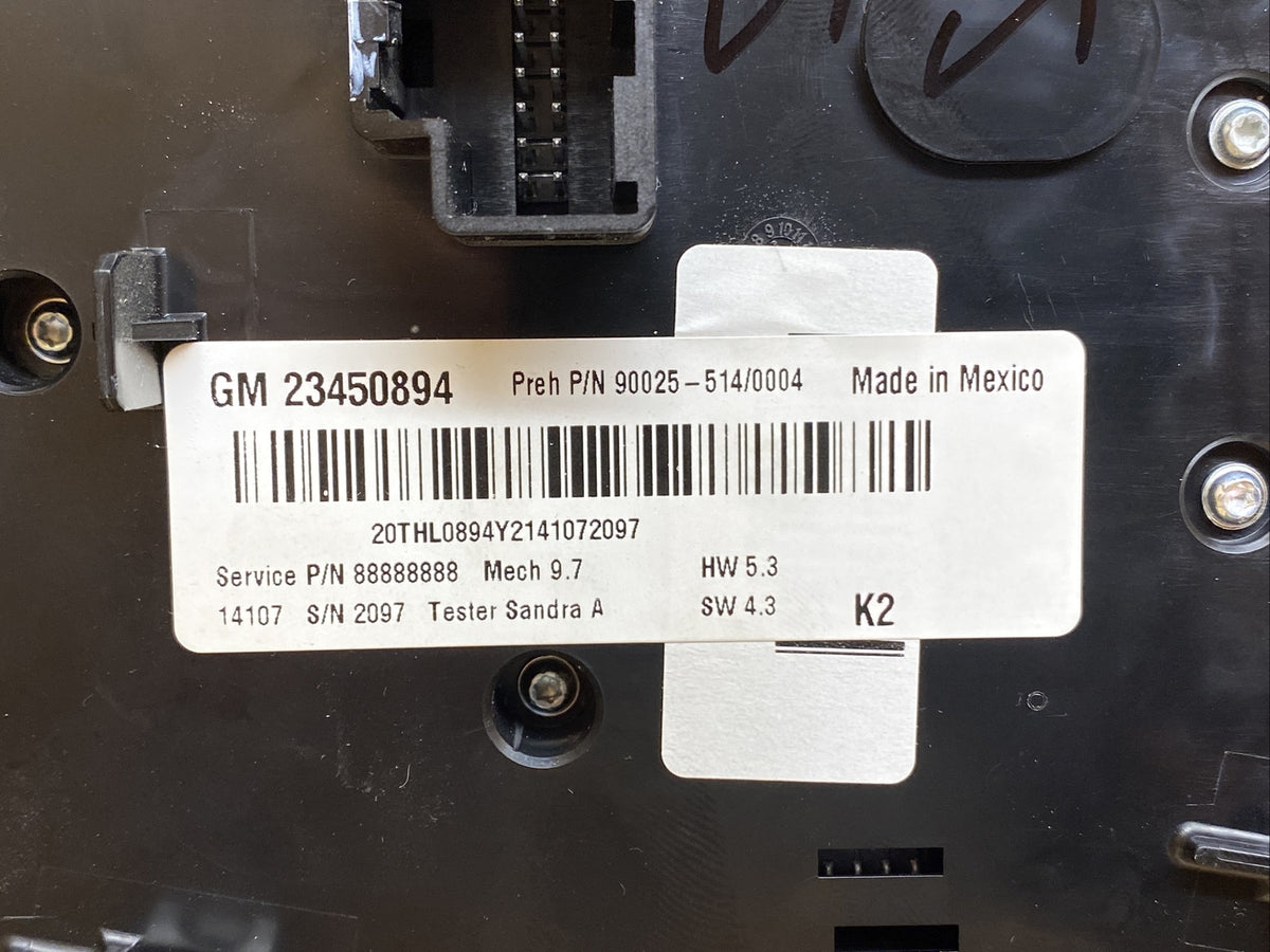 2012 2015 Chevy Equinox Terrain Radio Face Climate Control Panel Bezel 234508947