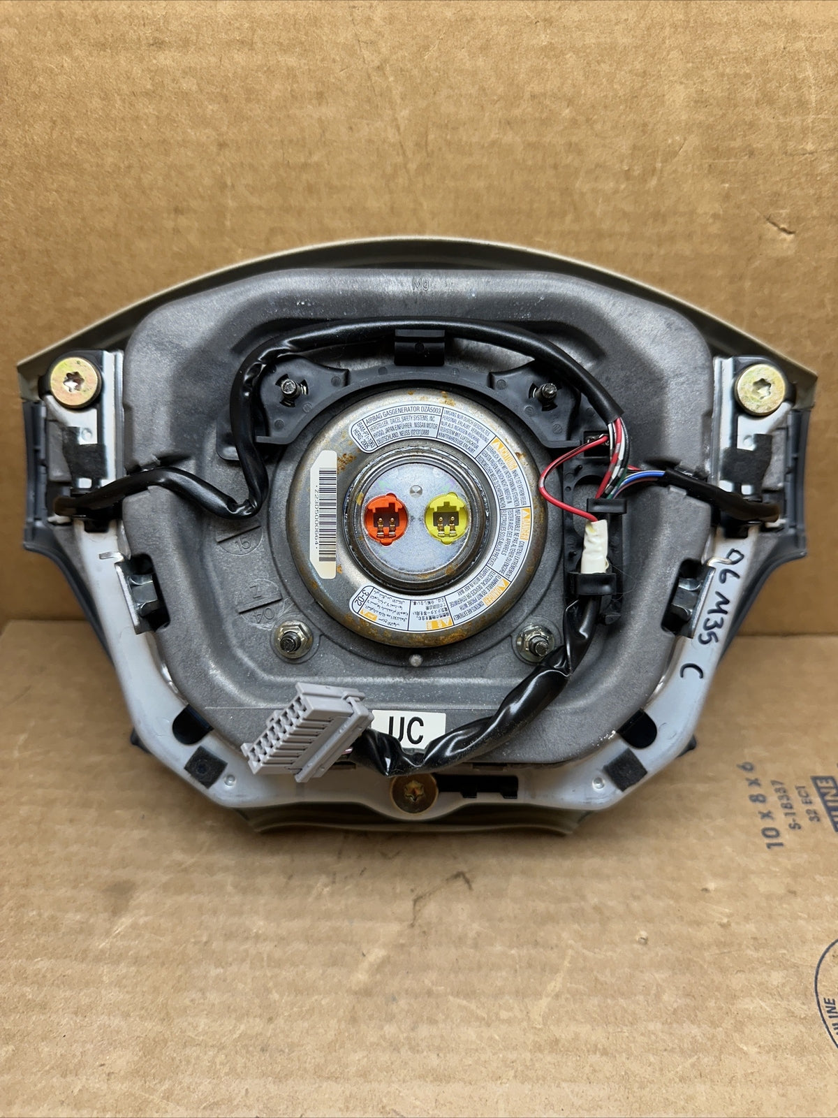 Infiniti M35 M45 Front Left Driver Side Steering Wheel Air Bag Airbag Tan C6