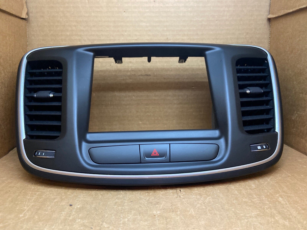 2015 2016 Chrysler 200 Dash Radio Bezel Trim Vent Hazard Surround Black 8.4"1