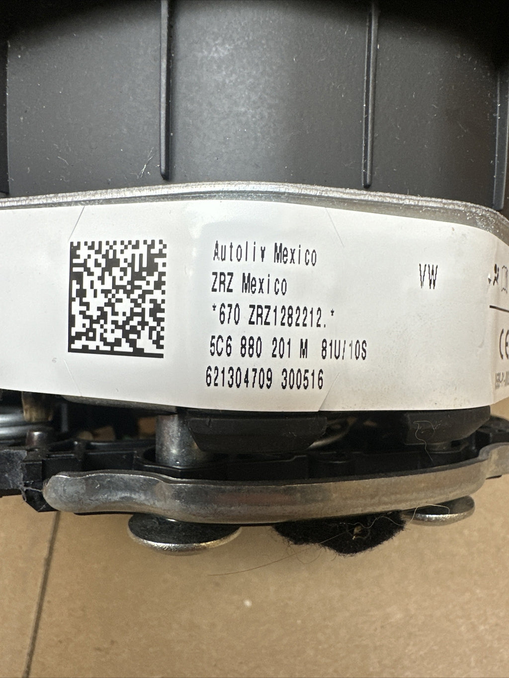 2015 2017 JETTA GLI FRONT LEFT DRIVER SIDE STEERING WHEEL AIRBAG AIR BAG 5
