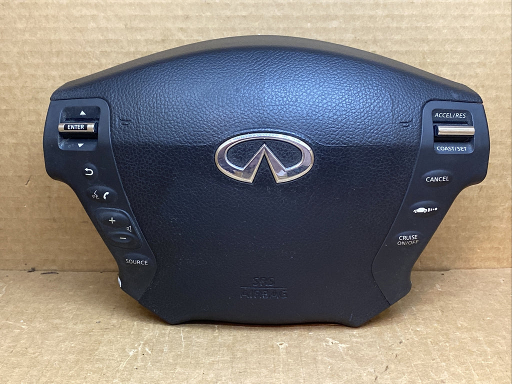 INFINITI M35 M45 FRONT LEFT DRIVER SIDE STEERING WHEEL AIRBAG AIR BAG BLACK0