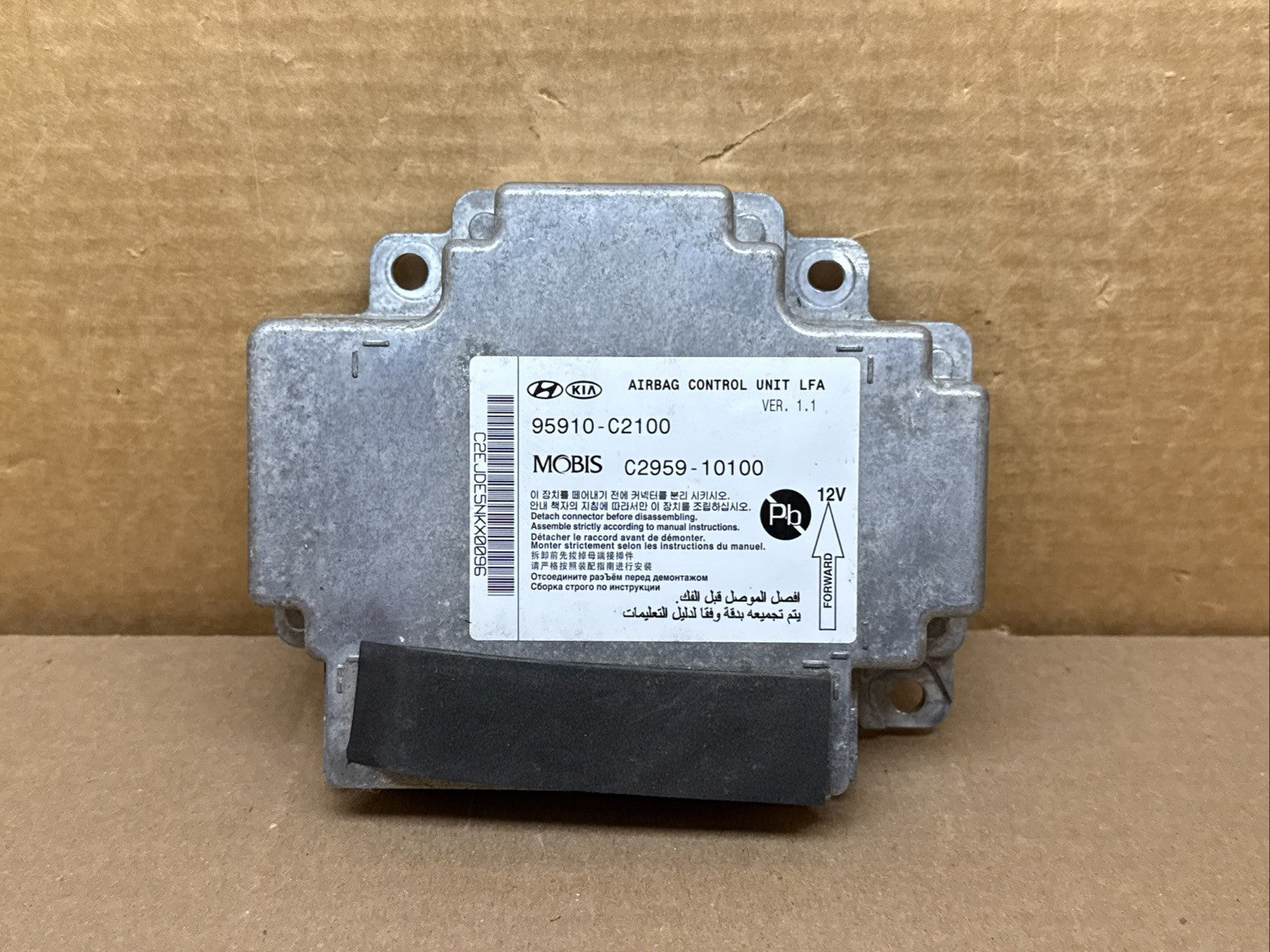 2018 2020 Hyundai Sonata Air Bag Airbag Control Module Computer 95910 C21000
