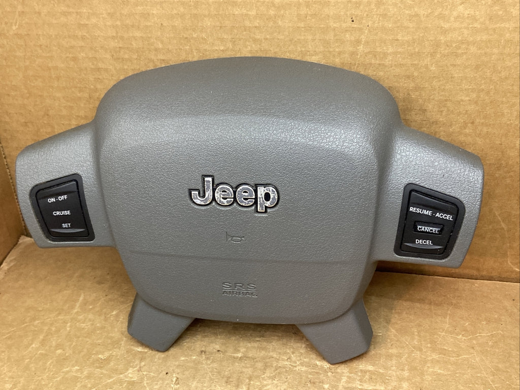 05 07 Grand Cherokee Front Left Driver Side Steering Wheel Air Bag Airbag Gray4