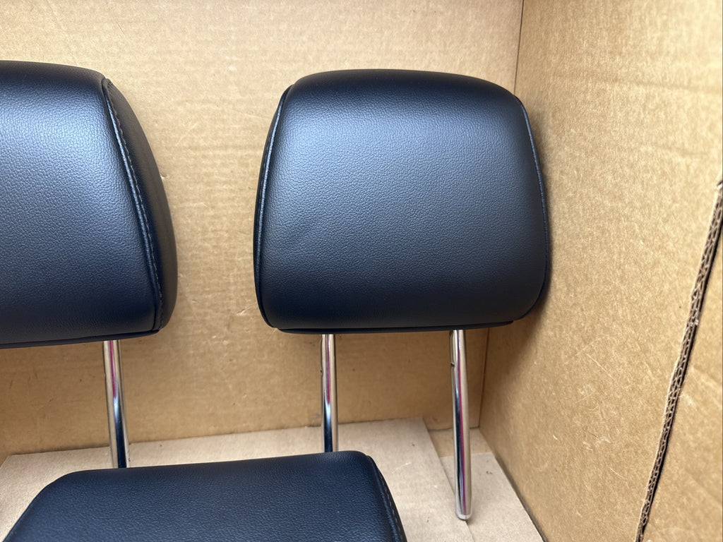 2015 2020 FORD EDGE OEM REAR BACK SEAT HEADRESTS HEAD REST BLACK LEATHER SET 32