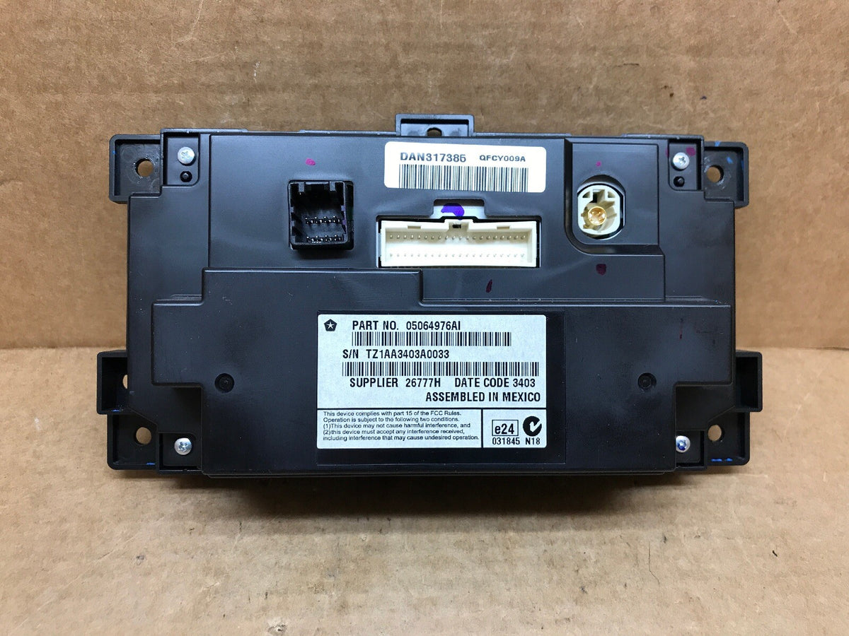11 19 Journey Climate Radio Dash Information Display 4.3" Screen OEM 05064976AI6