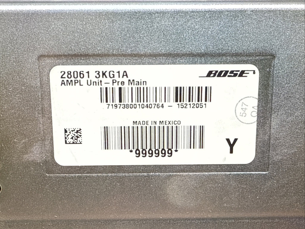 2015 2020 Nissan Pathfinder Bose Radio Amplifier Amp 28061 3KG1A7