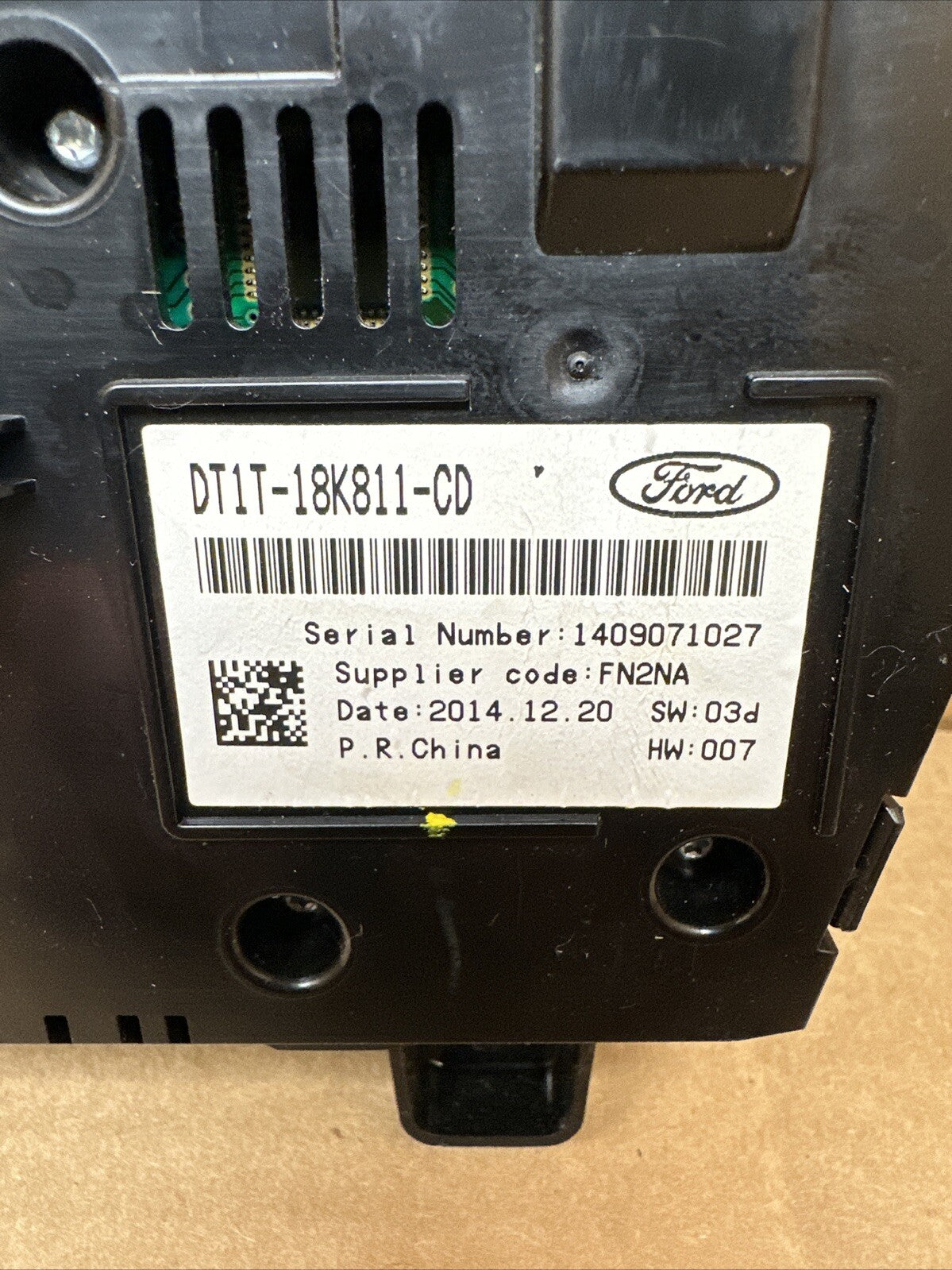 2015 2017 Ford Transit Connect Radio Dash Control Panel Buttons DT1T 18K811 CD6