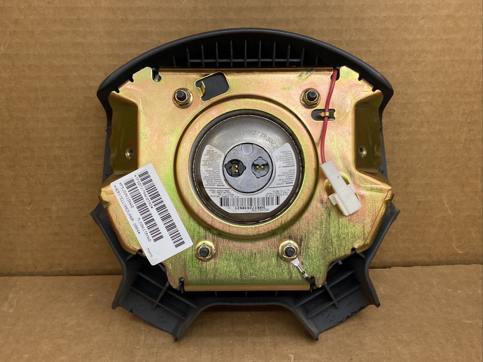 02 07 Jeep Liberty Front Left Driver Side Steering Wheel Air Bag Airbag Gray DB6