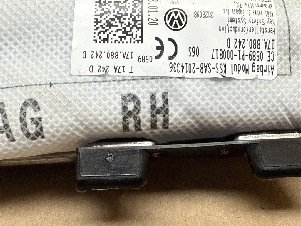 2020 Volkswagen VW Jetta Right Passenger Side Seat Air Bag Airbag 17A.880.242.D6