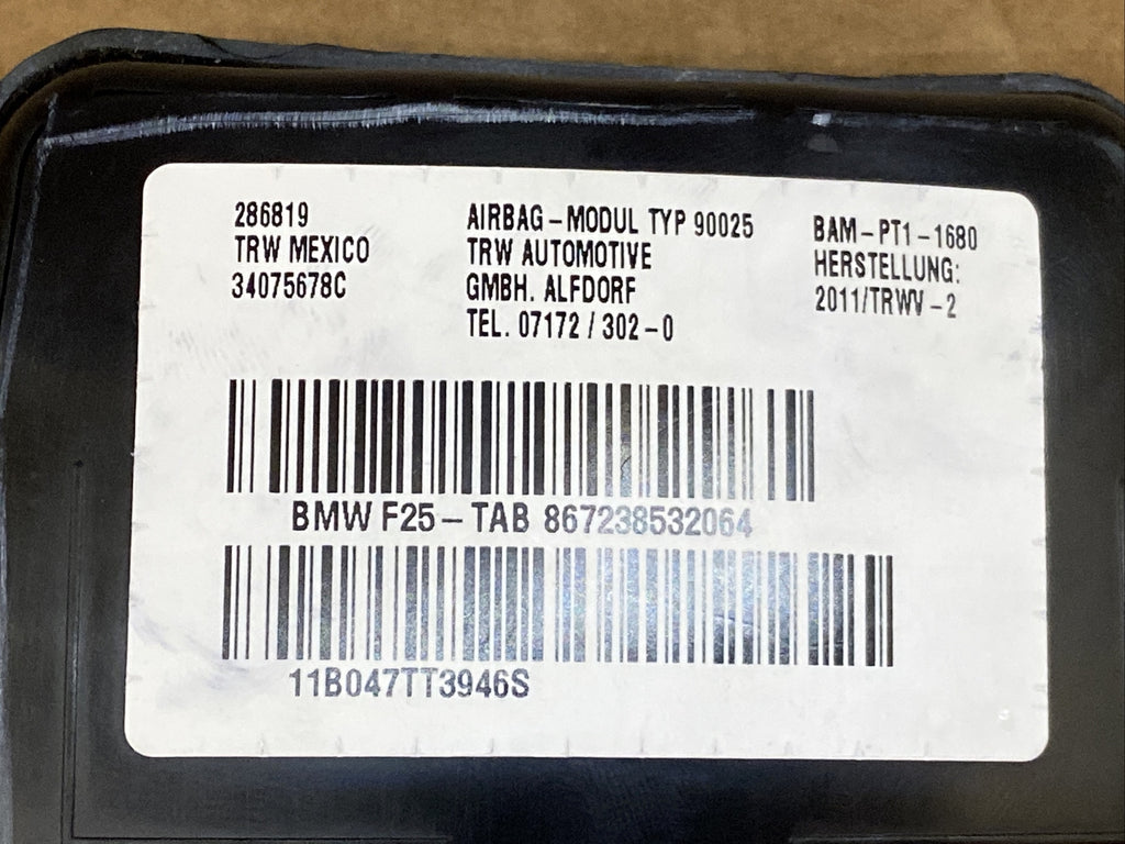  BMW X3 Front Right Side Passenger Seat Air Bag Airbag 4