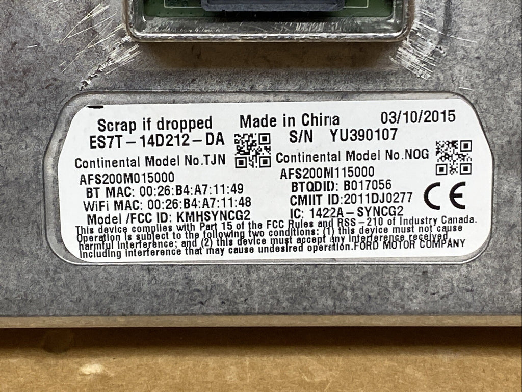 Lincoln Ford Sync APIM Module ES7T 14D212 DA EM2T 14F239 AG6
