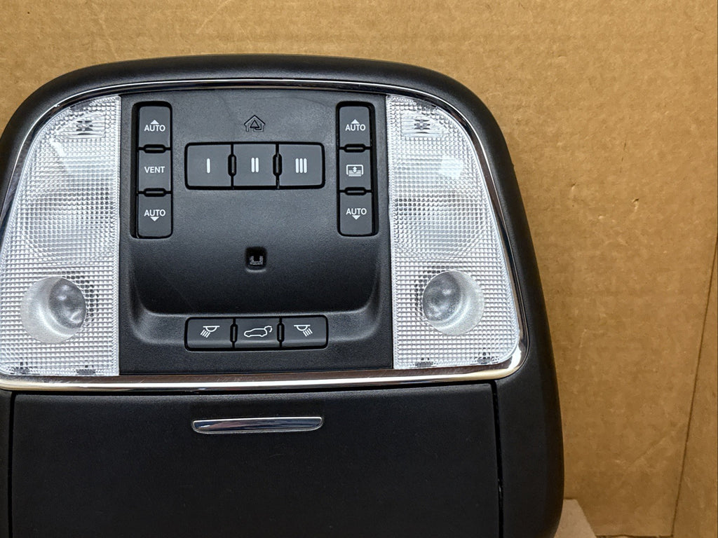 2014 2022 Jeep Grand Cherokee Front Over Head Overhead Console Black Sunroof4