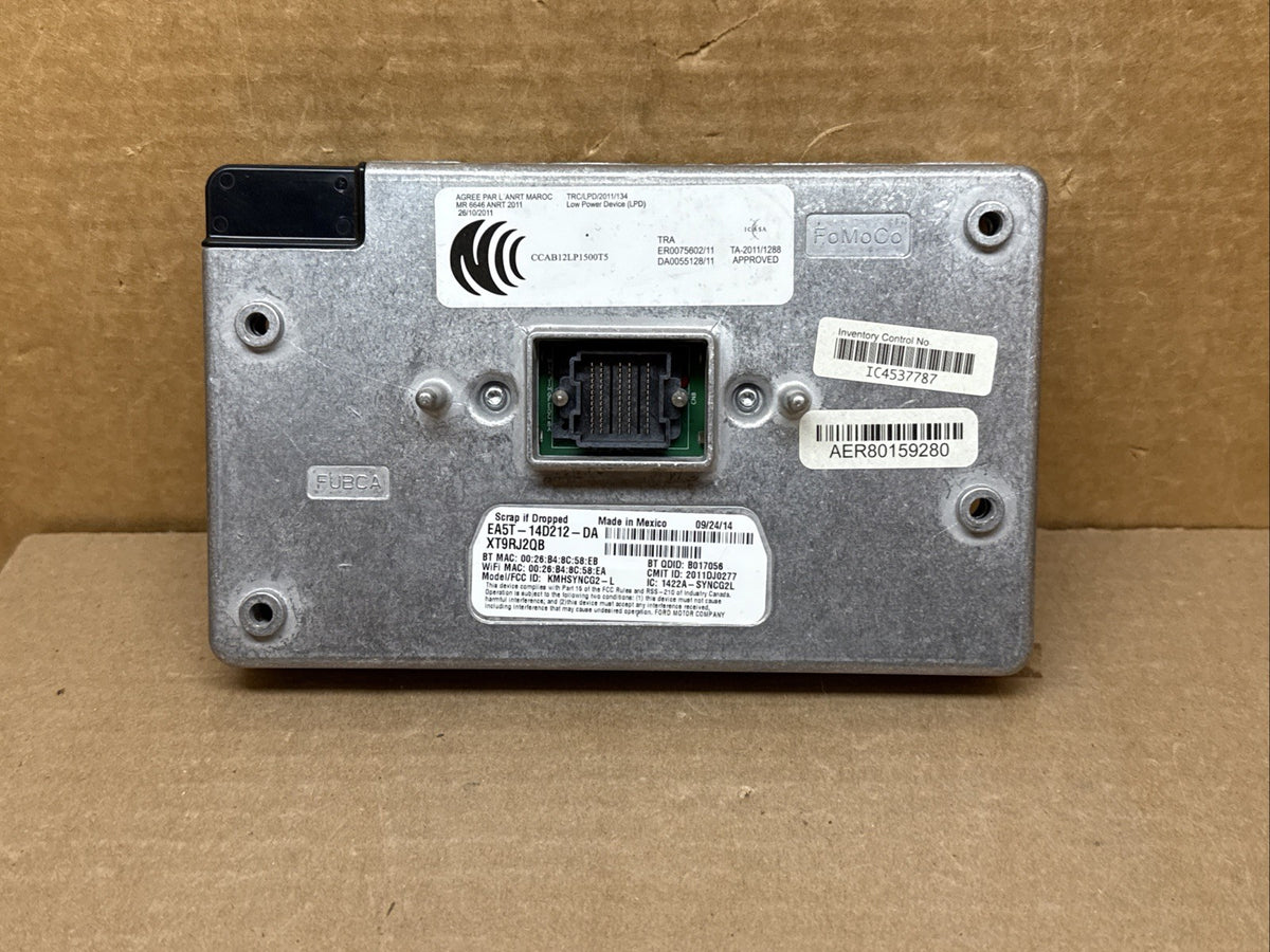 Ford Sync 2 Sync2 APIM Radio Module DE9T 14F239 BU EA5T 14D212 DA2