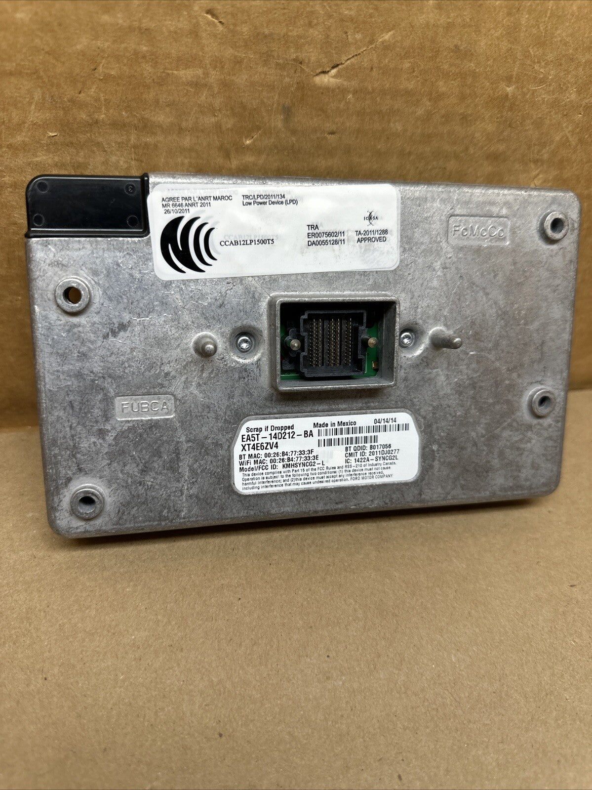 2012 2015 Ford Sync 2 Receiver Module EA5T 14D212 BA DT4T 14F239 AL1