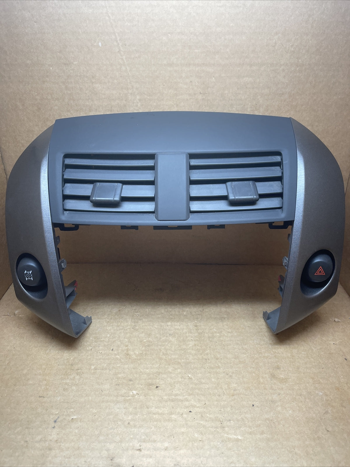 06 12 Toyota Rav4 Center Dash A/C Heater Air Vent Cover Trim Bezel Hazard Switch0