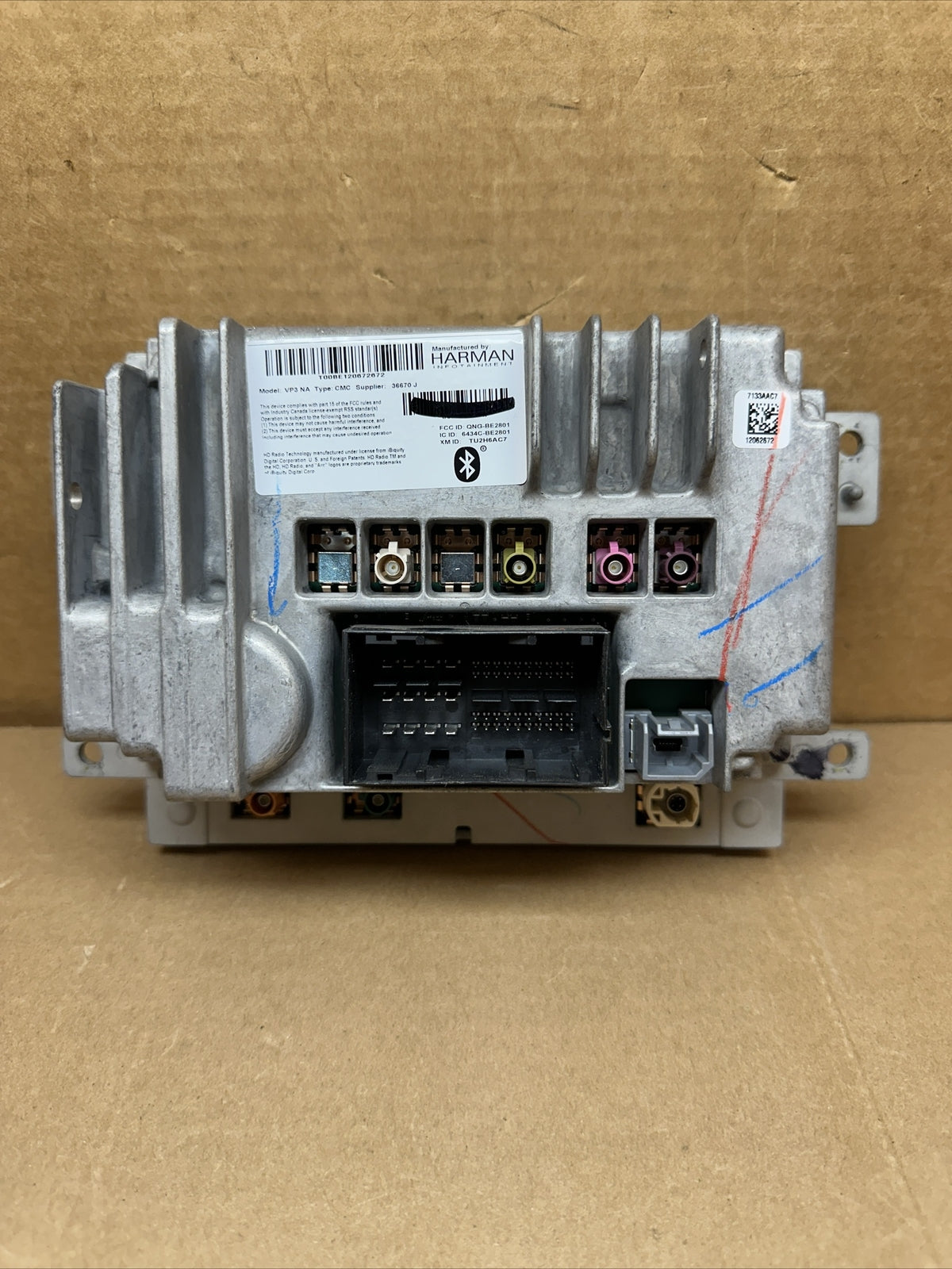 2017 Chrysler Pacifica Dash Radio Receiver Module Head Unit VP3 NA 68232028AJ0