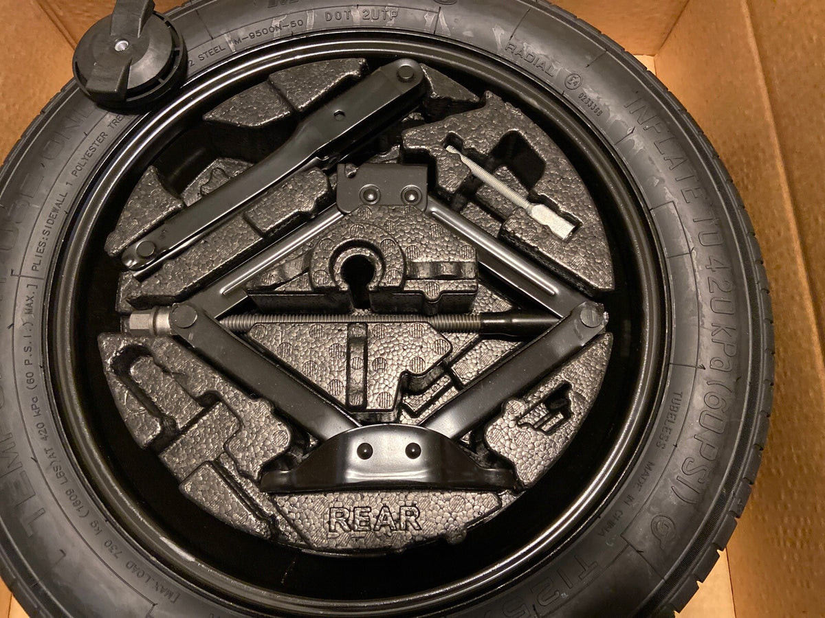 16 20 MALIBU COMPACT SPARE TIRE WHEEL JACK TOOLS KIT SET LUG WRENCH T125/80R161