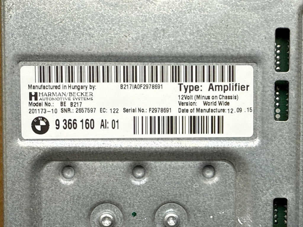 BMW 5 6 7 SERIES F10 F11 F06 F13 F01 HARMAN KARDON AMPLIFIER AMP 93661601