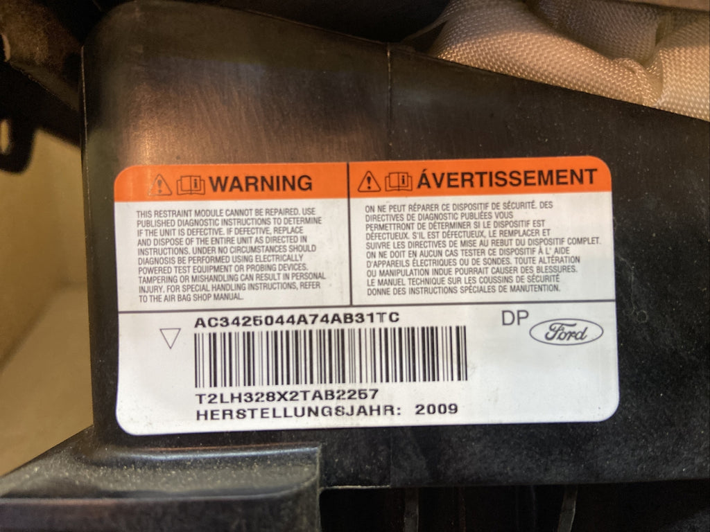2008 2010 Ford F250 F350 Super Duty Right Passenger Dash Airbag Medium Stone OEM8