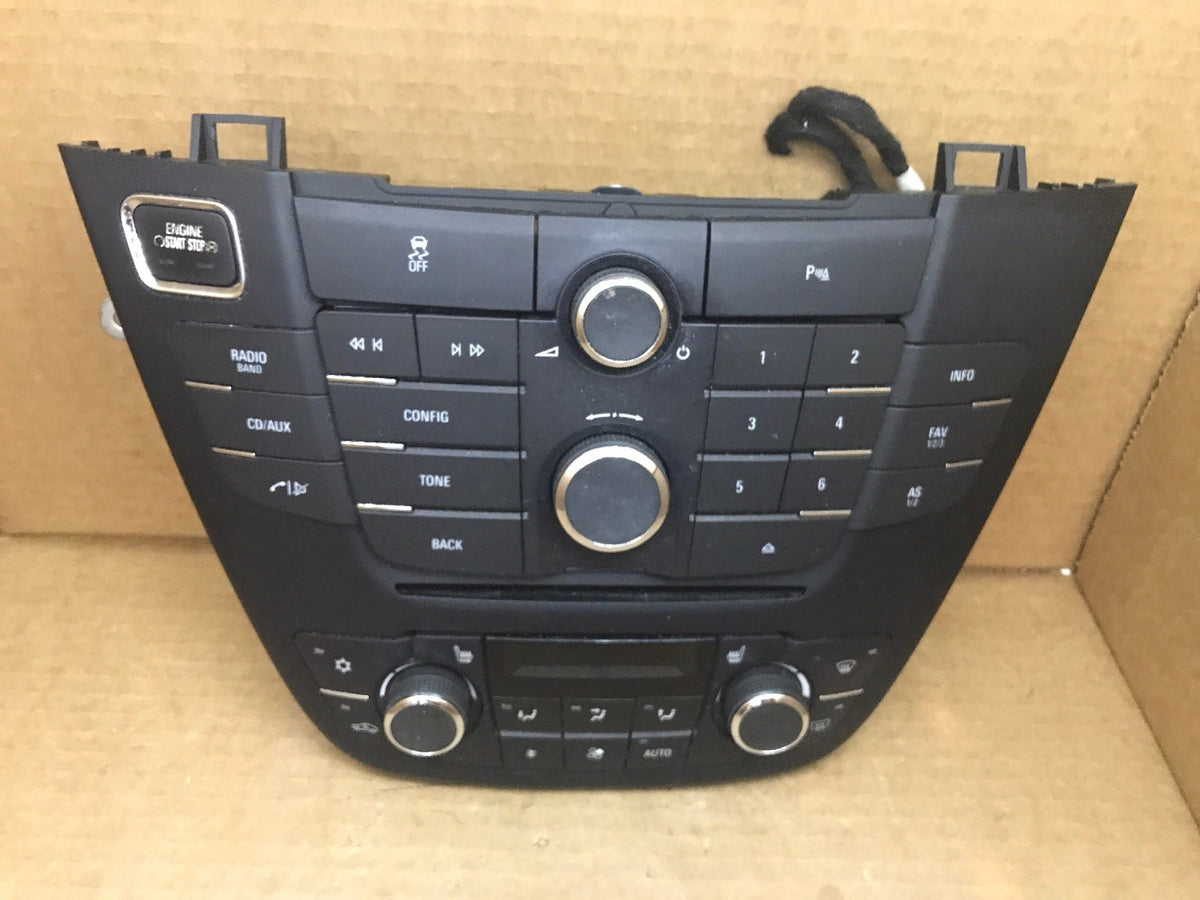 2011 2012 Buick Regal Radio Control Panel Face Plate Bezel Trim Temperature Temp3