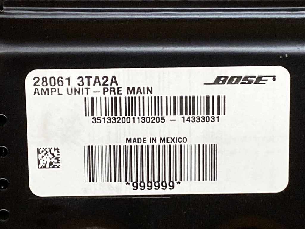 2013 2018 Nissan Altima Bose Radio Amp Amplifier OEM 28061 3TA2A3