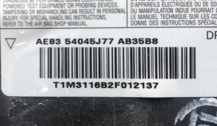 2011 2019 Ford Fiesta Front Left Driver Side Knee Lower Air Bag Airbag Black4