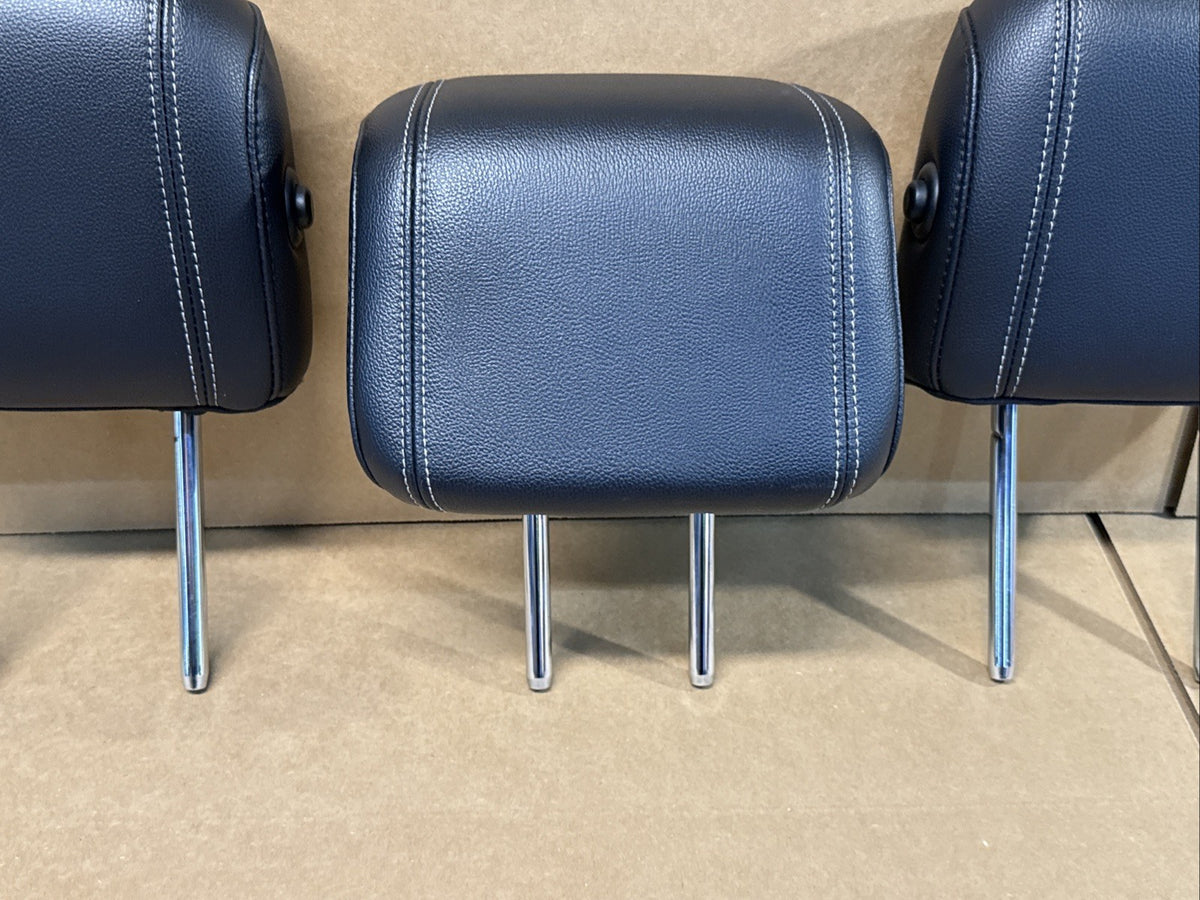 2016 2018 Ford Explorer 2nd row rear headrest head rest set Black Leather OEM2