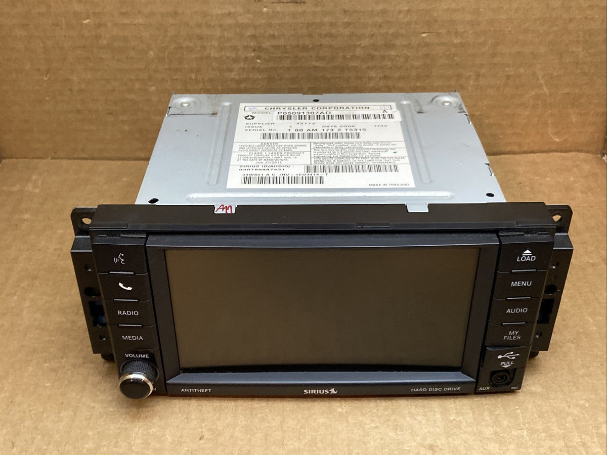 Jeep Chrysler Dodge MyGig RBZ Touchscreen Display Radio P05091307AD1