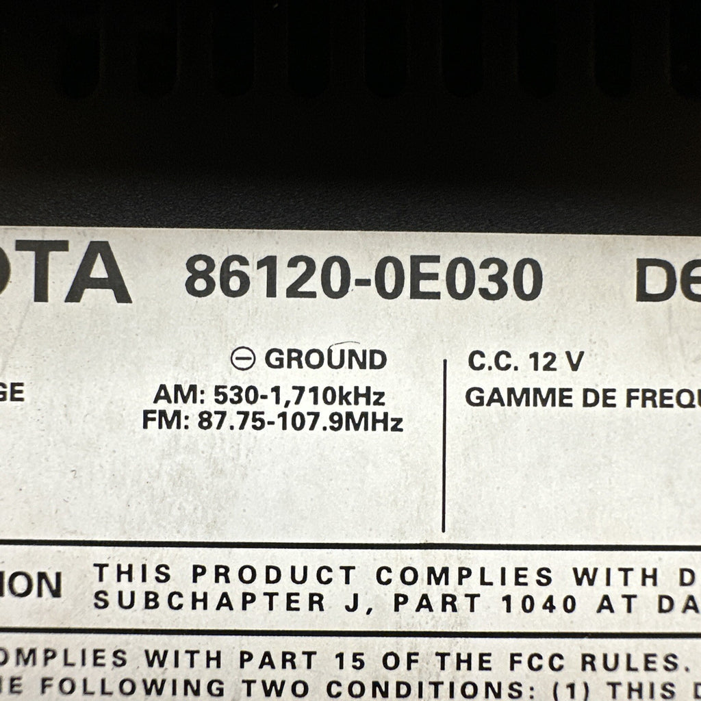 2008 Lexus RX350 Pioneer CD Radio Receiver 86120 0E030 AP1811 OEM7