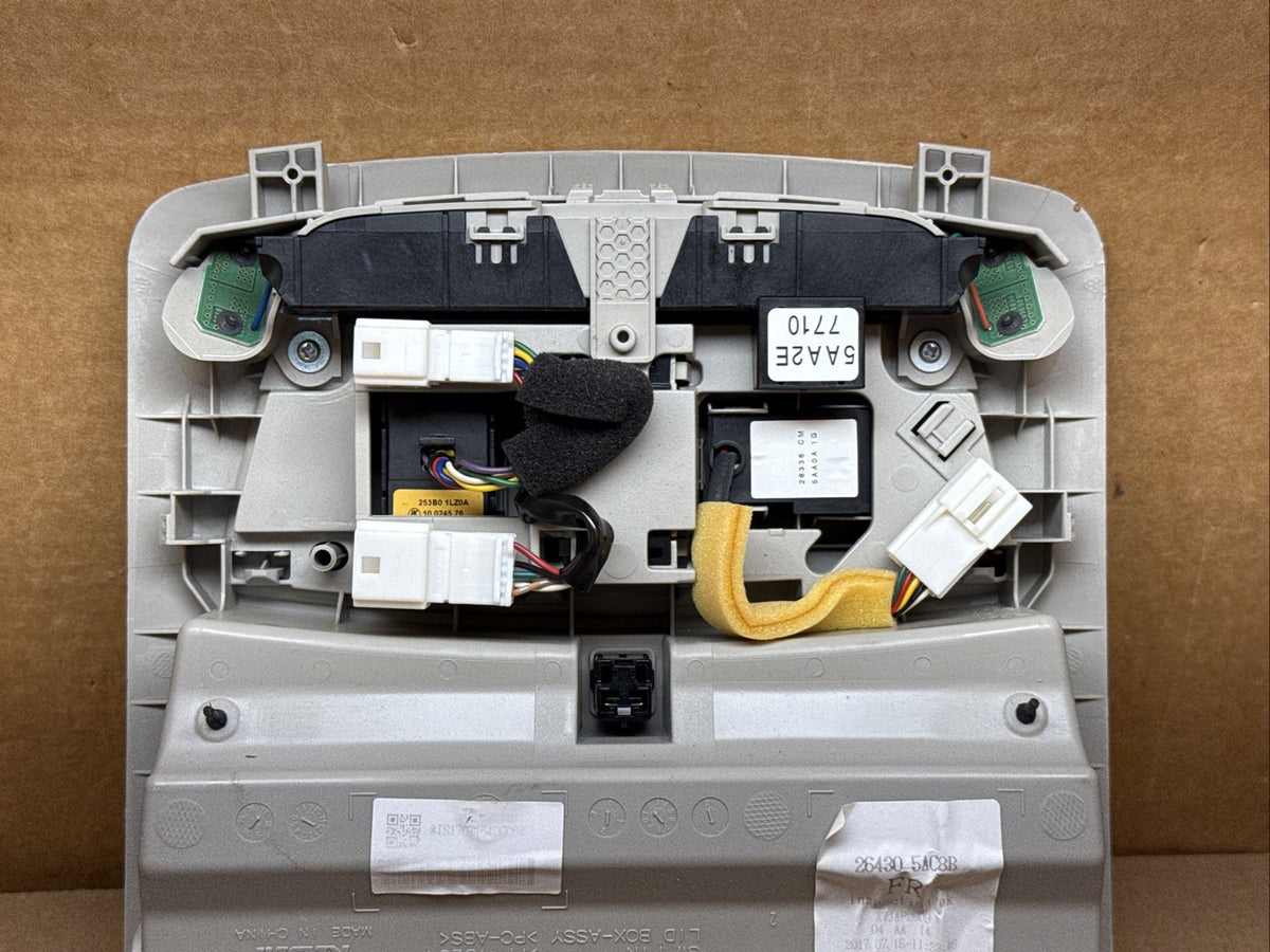 2016 2019 Nissan Murano Front Center Over Head Overhead Console Gray 26430 5AC8B5