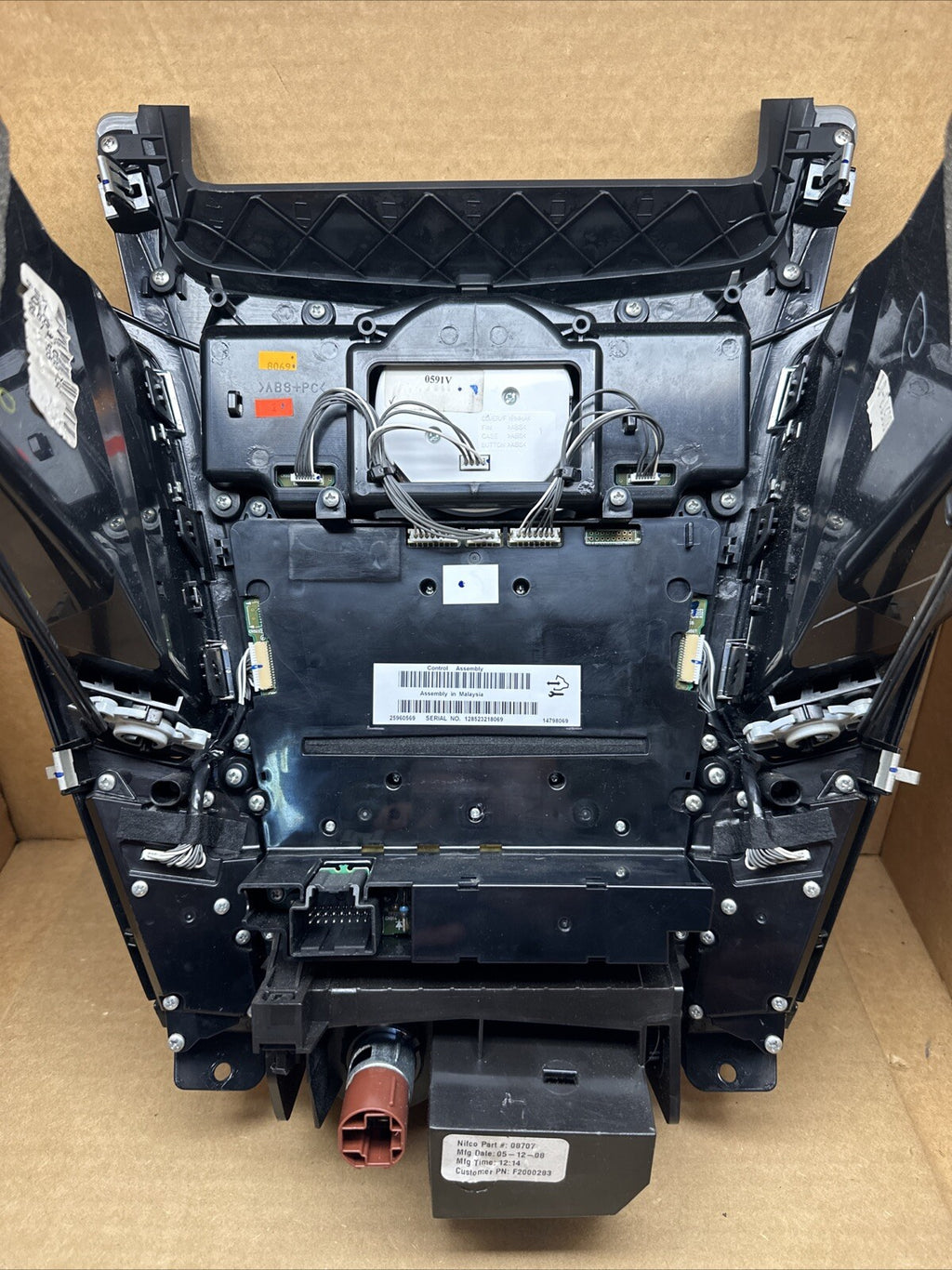 2008 2012 CADILLAC CTS RADIO CLIMATE CONTROL PANEL BEZEL OEM 259605698