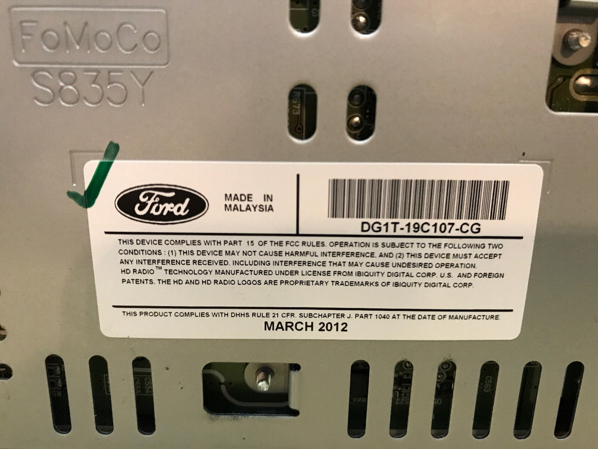 AM FM CD MP3 single disc DG1T 19C107 CG FITS 2013 2014 2015 FORD TAURUS4