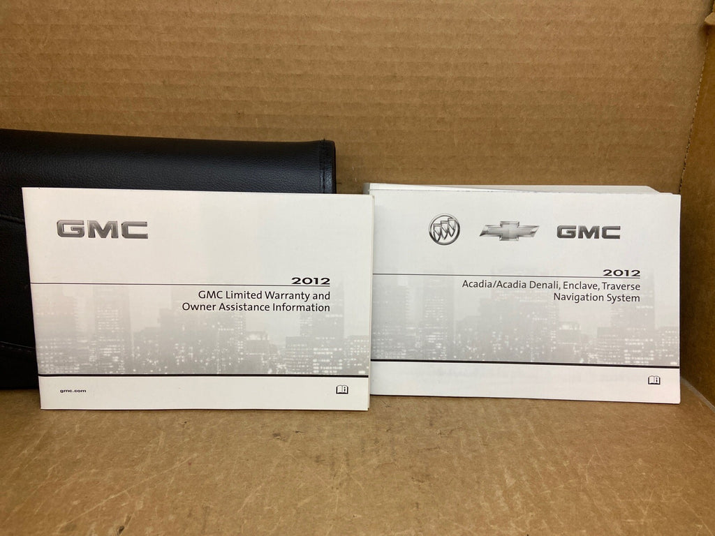 2012 12 GMC Acadia Denali Owner's Owners Owner Manual Book Guide Set Case OEM3