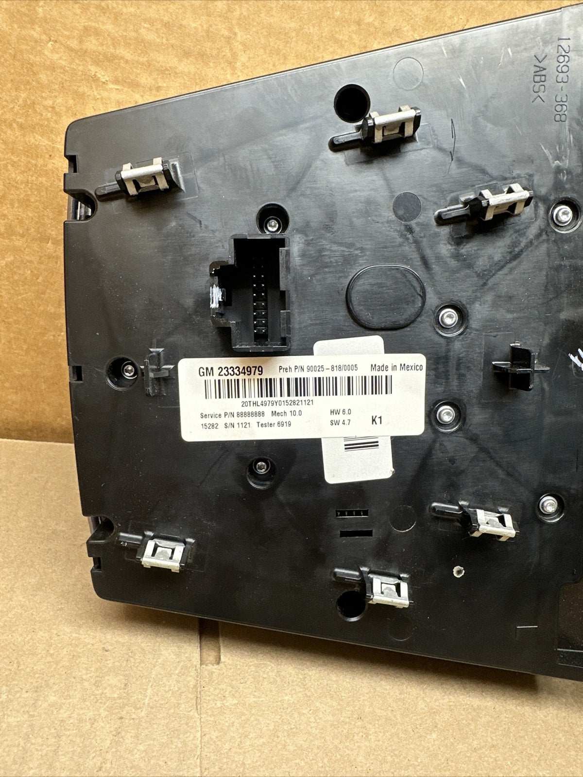 2016 2017 Chevy Equinox Terrain Radio Face Climate Control Panel Bezel 233349796