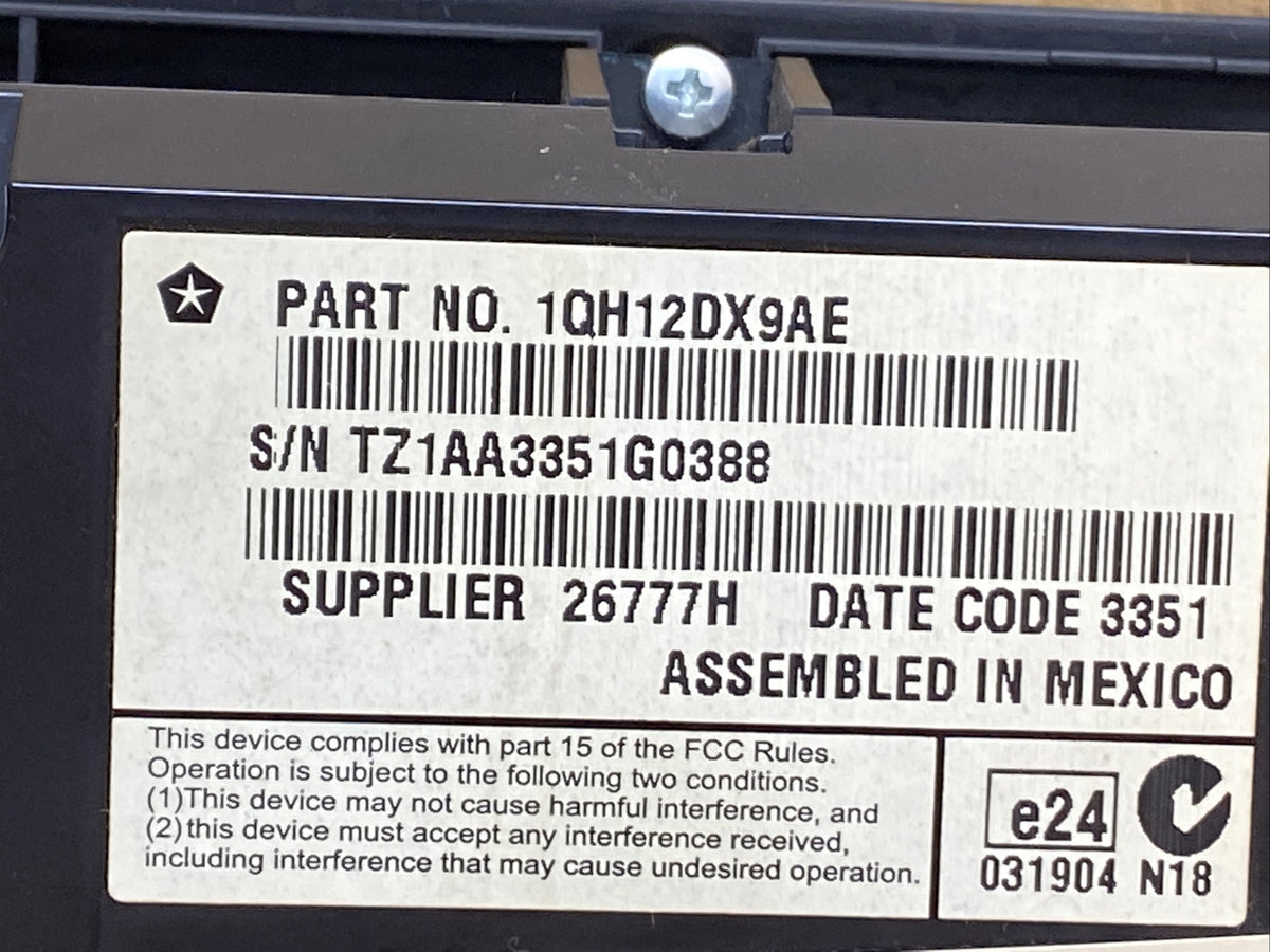 2011 2014 Dodge Charger Temp Temperature Auto Climate Heat Control 1QH12DX9AE8