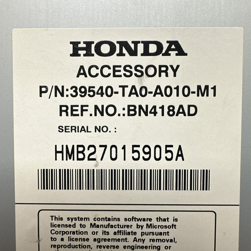 2008 2009 HONDA Accord Navigation GPS Map Drive DVD WITH CODE 39540 TA0 A010 M11