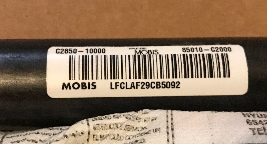 15 17 SONATA LEFT SIDE DRIVER UPPER CURTAIN ROOF AIRBAG AIR BAG 85010 C20002