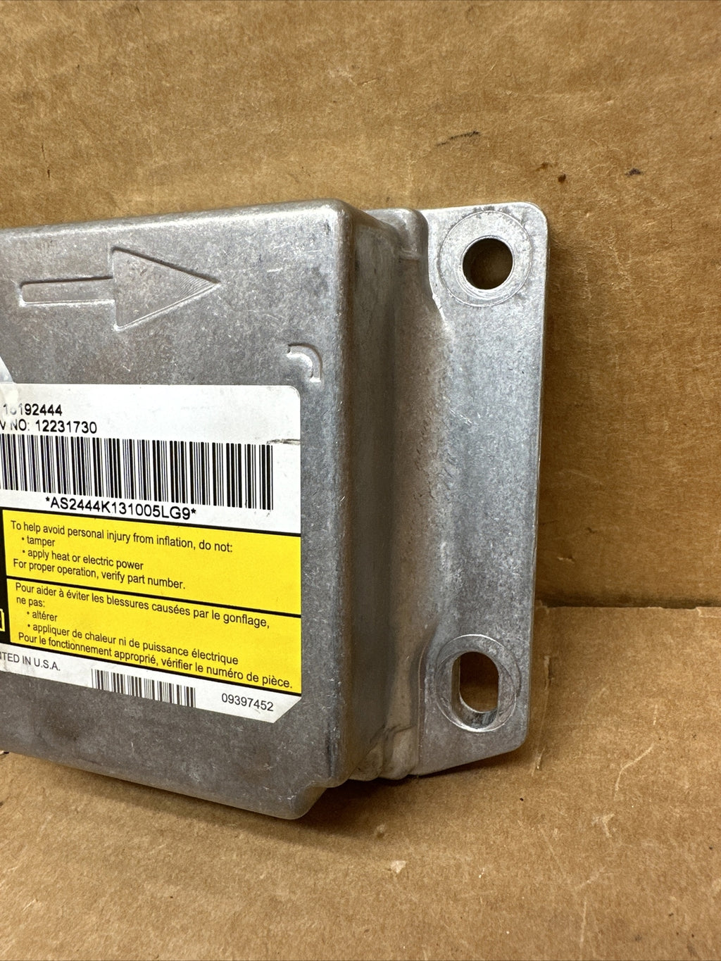 2003 Tahoe Air Bag Airbag Control Module OEM 151924443