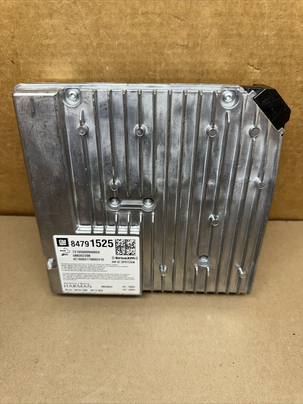 2020 CHEVROLET COLORADO radio amplifier Harman 84791525 OEM4