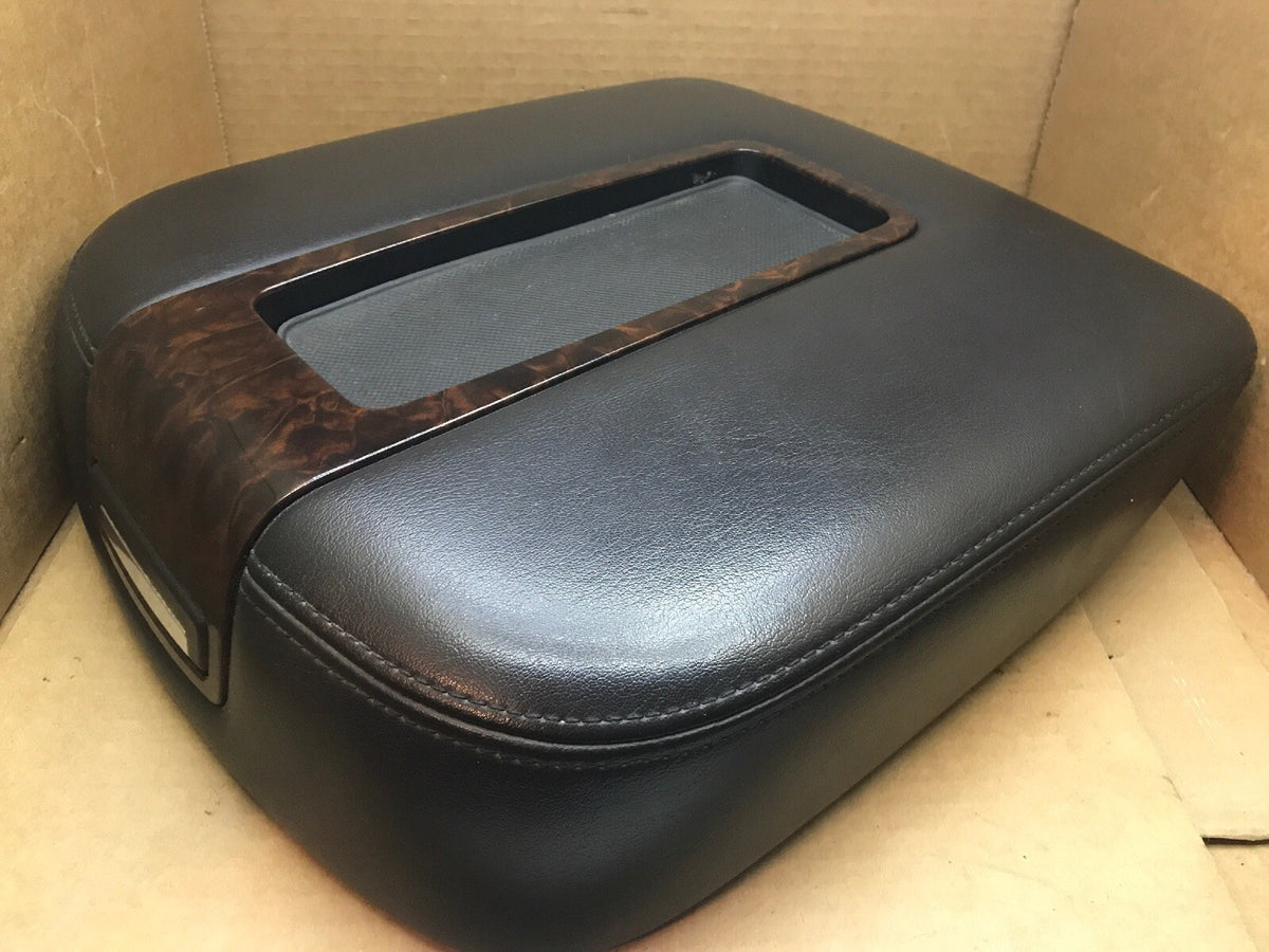 BLACK 07 14 TAHOE SUBURBAN SILVERADO YUKON SIERRA CENTER CONSOLE ARMREST LID TOP3